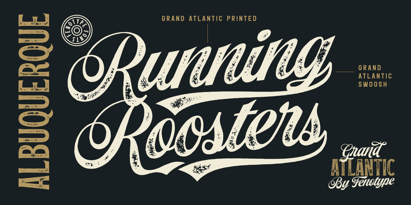 Ejemplo de fuente Grand Atlantic Serif Print